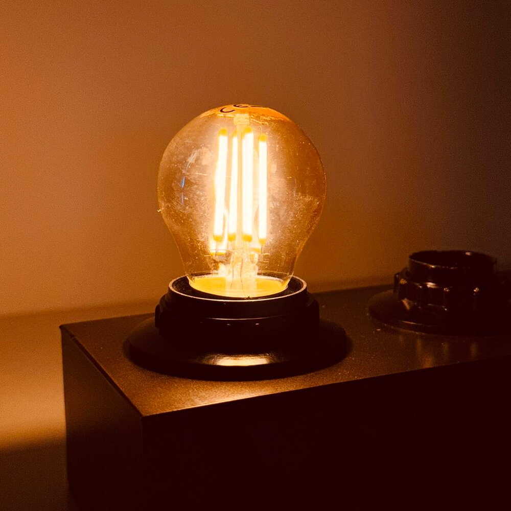 Лампа LED FILAMENT G45 4W E27 2200K VIOLUX ( 832042 )